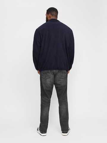 Jack & Jones Plus Fleecejakke 'JJTheo' i blå