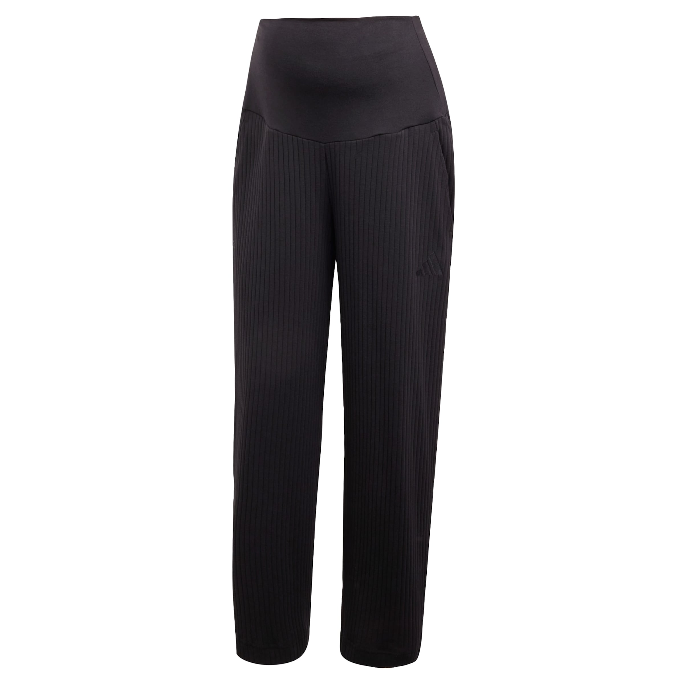 ADIDAS PERFORMANCE Wide Leg Sporthose 'Rib High-Waist 7/8 Pants' in Schwarz: Vorderseite