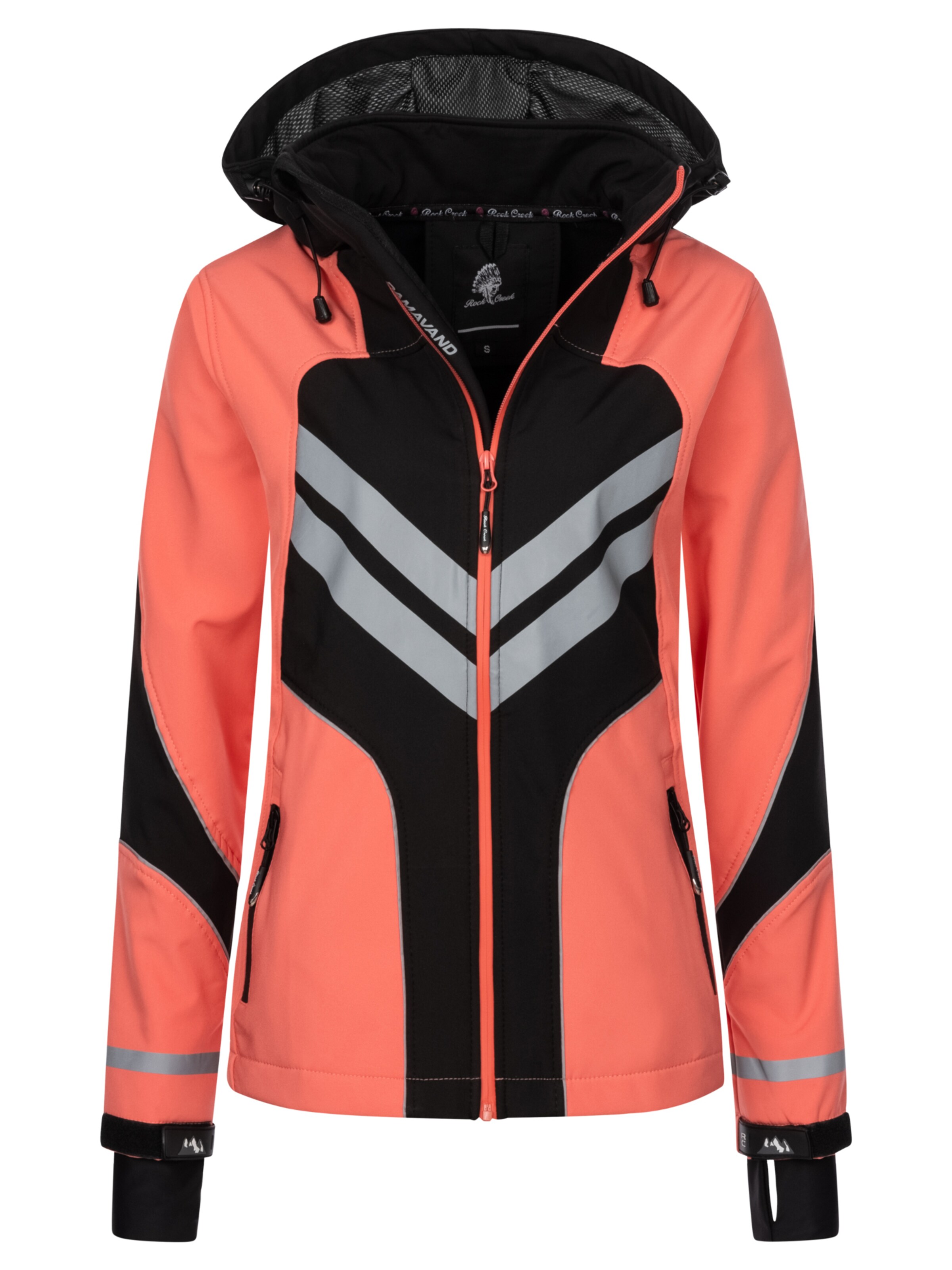 Rock Creek Outdoorjacke in Orange: Vorderseite