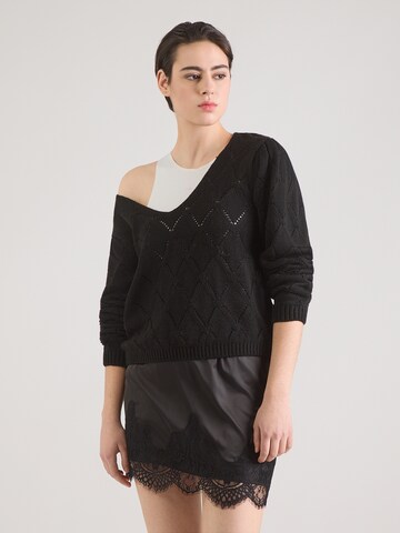 ABOUT YOU Pulóver 'Giona' - fekete: elől