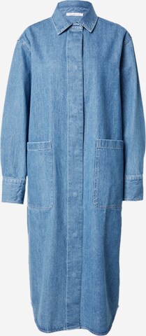 KnowledgeCotton Apparel Shirt dress in Blue: front