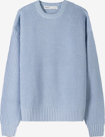 Bershka Sveter - Modrá: predná strana