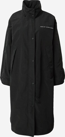 REPLAY Between-Seasons Coat 'Jacket' in Black: front