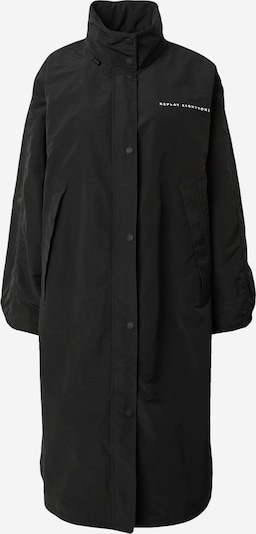 REPLAY Manteau mi-saison 'Jacket' en noir / blanc, Vue avec produit