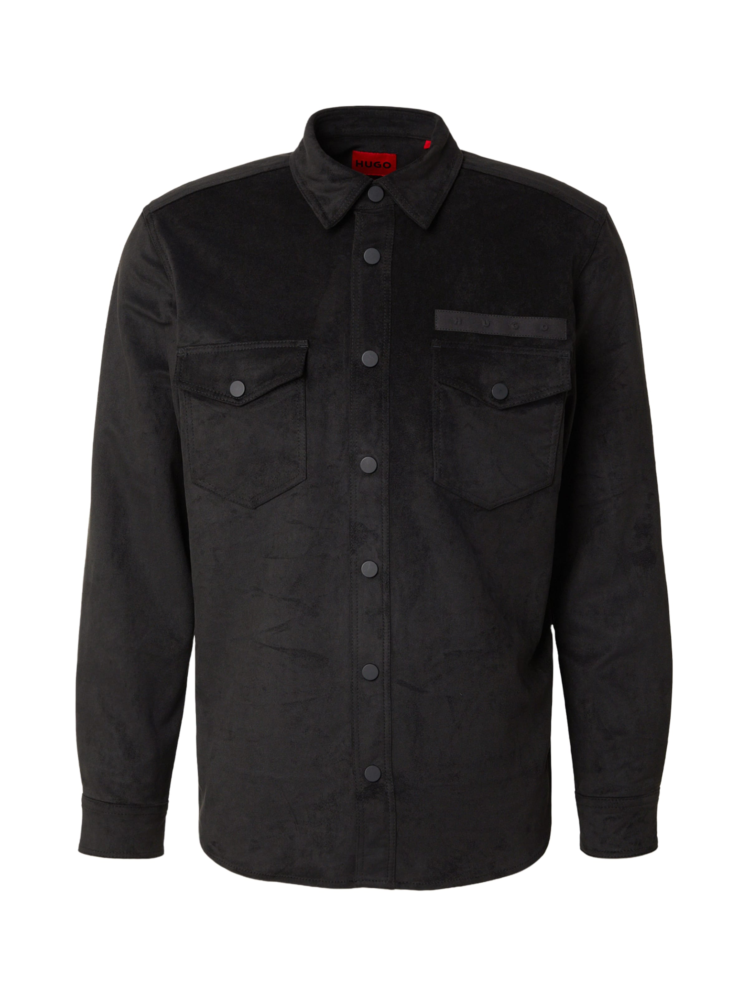 Fit confort Chemise 'Ekel' HUGO en noir : devant