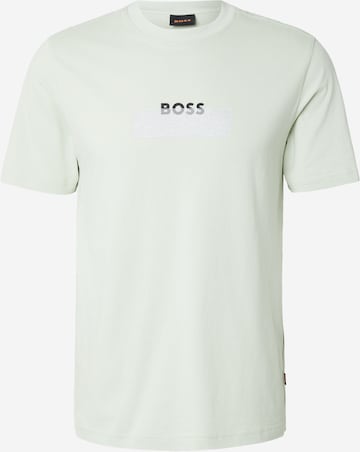 T-Shirt BOSS en vert : devant