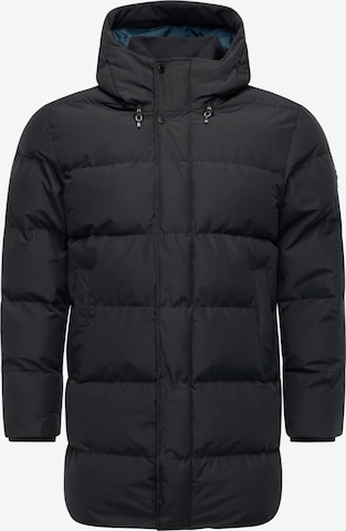 Manteau d’hiver 'Nortday' Ragwear en noir : devant