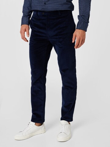 Tiger of Sweden Regular Broek 'CAIDEN' in Blauw: voorkant