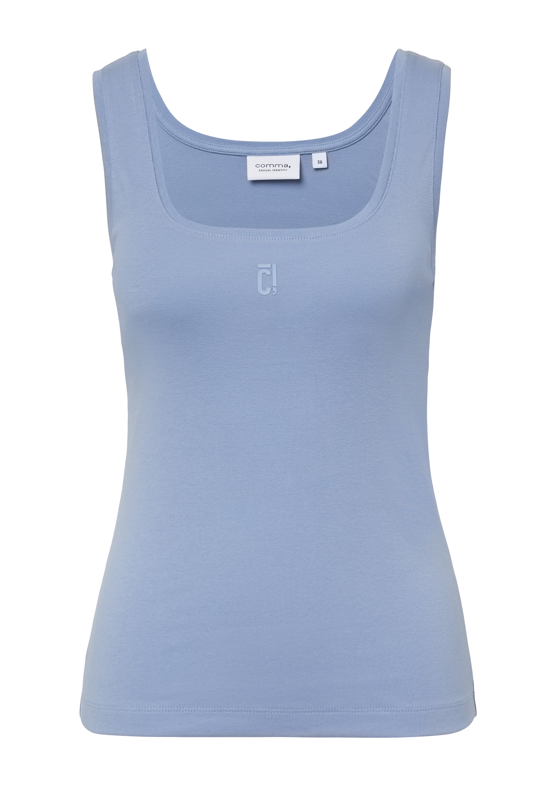 comma casual identity Top in Blau: Vorderseite