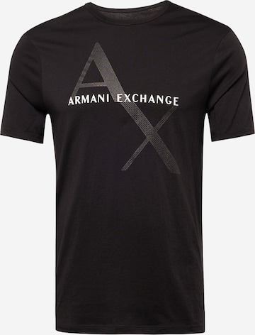 ARMANI EXCHANGE Shirt in Zwart: voorkant