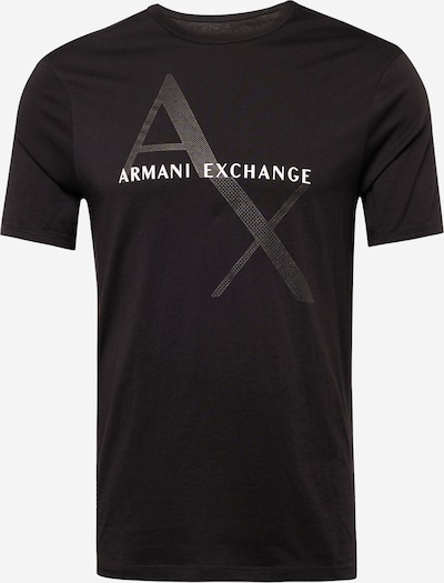 ARMANI EXCHANGE Camiseta en negro / blanco, Vista del producto