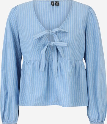 Vero Moda Petite Blouse 'GILI' in Blauw: voorkant