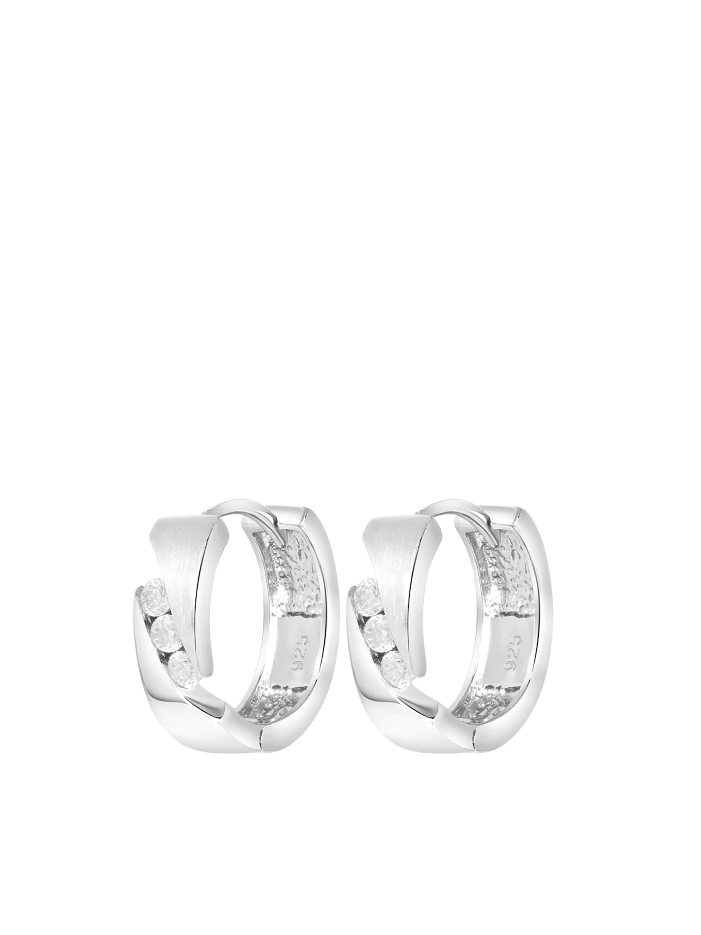 Lucardi Ohrringe in Silber: Vorderseite