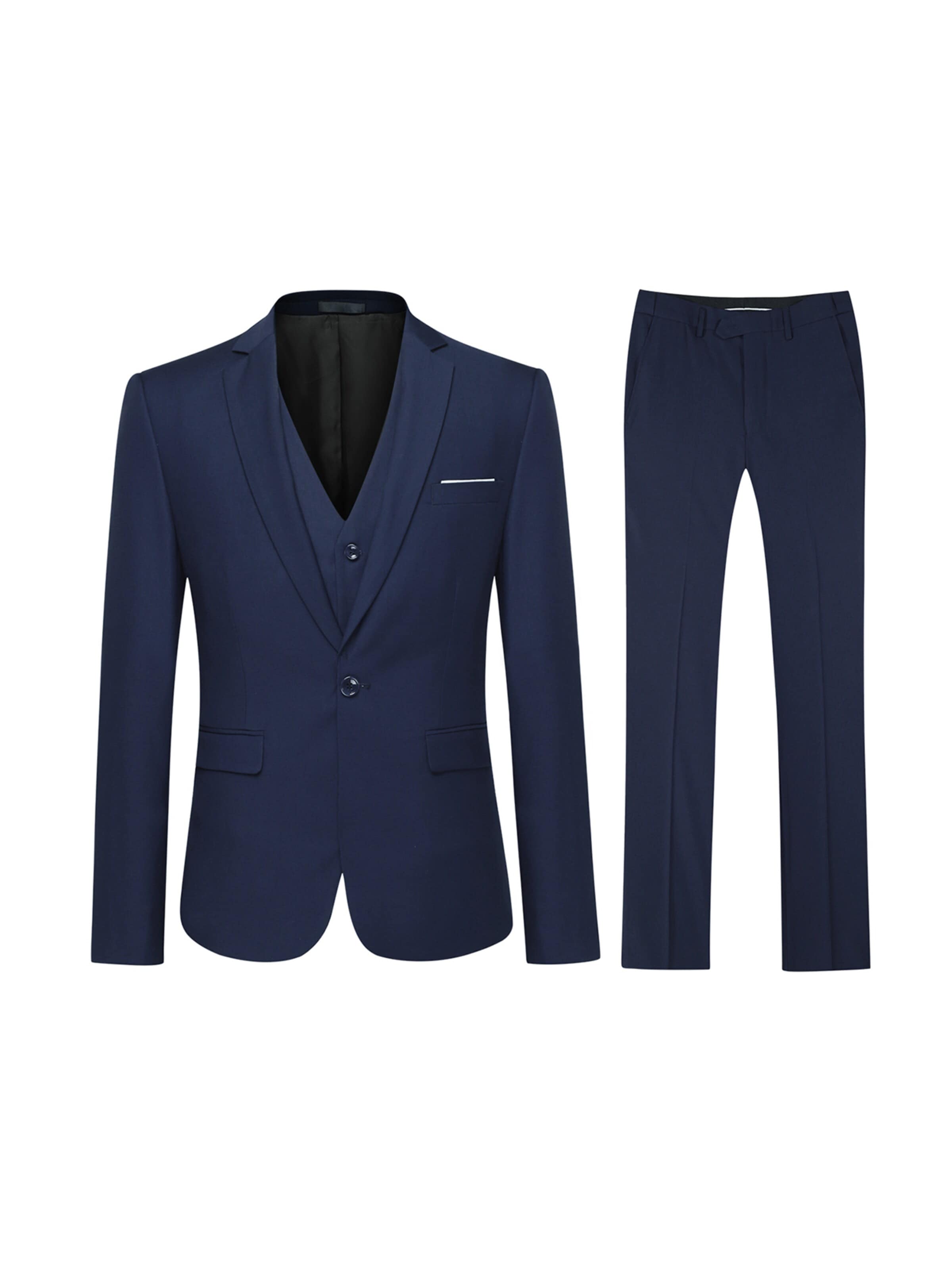 YOUTHUP Slimfit Anzug 'Prim'‌‌‌‌ in Blau: Vorderseite