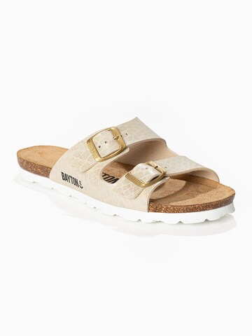 Bayton Pantolette 'Astrakan' in Beige