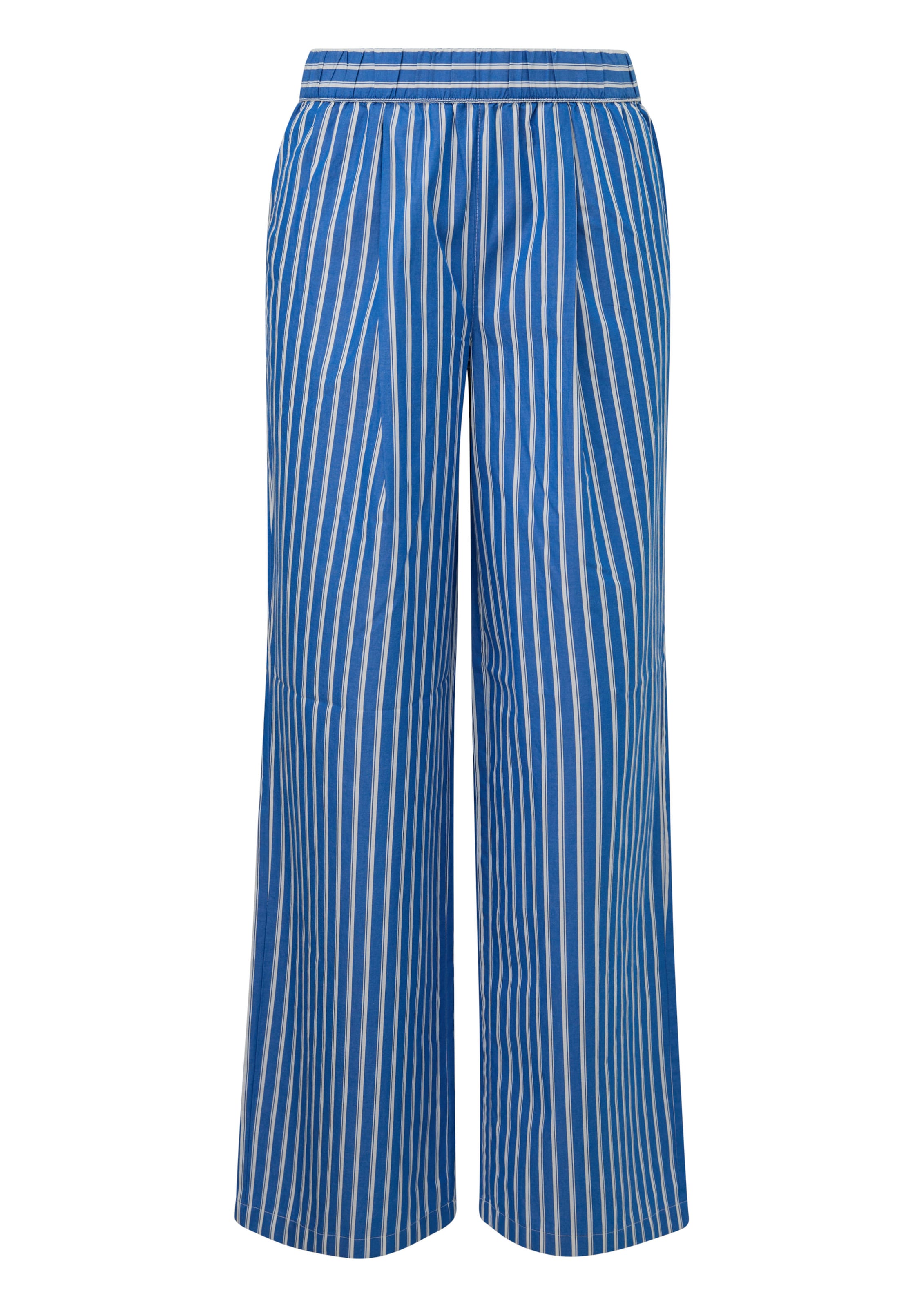 s.Oliver Wide leg Pleat-front trousers in Blue: front