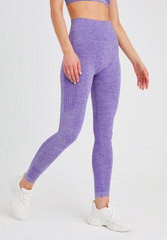 Leif Nelson Skinny Leggings in Lila: voorkant