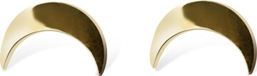 Boucles d'oreilles 'Moon studs' Amberz en or : devant