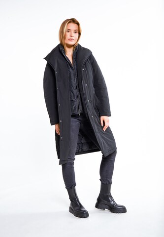 DreiMaster Vintage Raincoat in Black