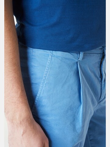Boggi Milano - regular Pantalón plisado en azul