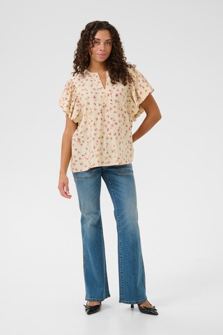 CULTURE Bluse 'puglia' in Beige