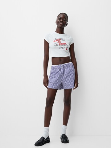 regular Pantaloni di Bershka in blu