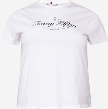 Tommy Hilfiger Curve Shirt in White: front
