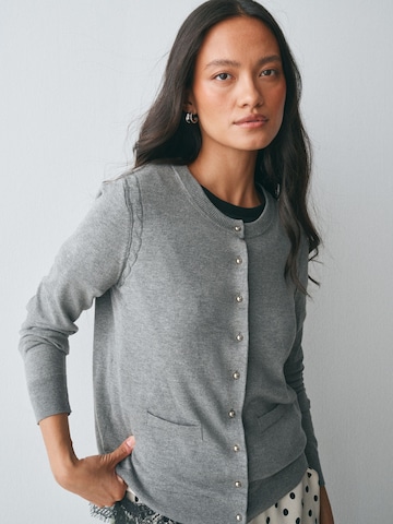 Next Knit cardigan in Grey: front
