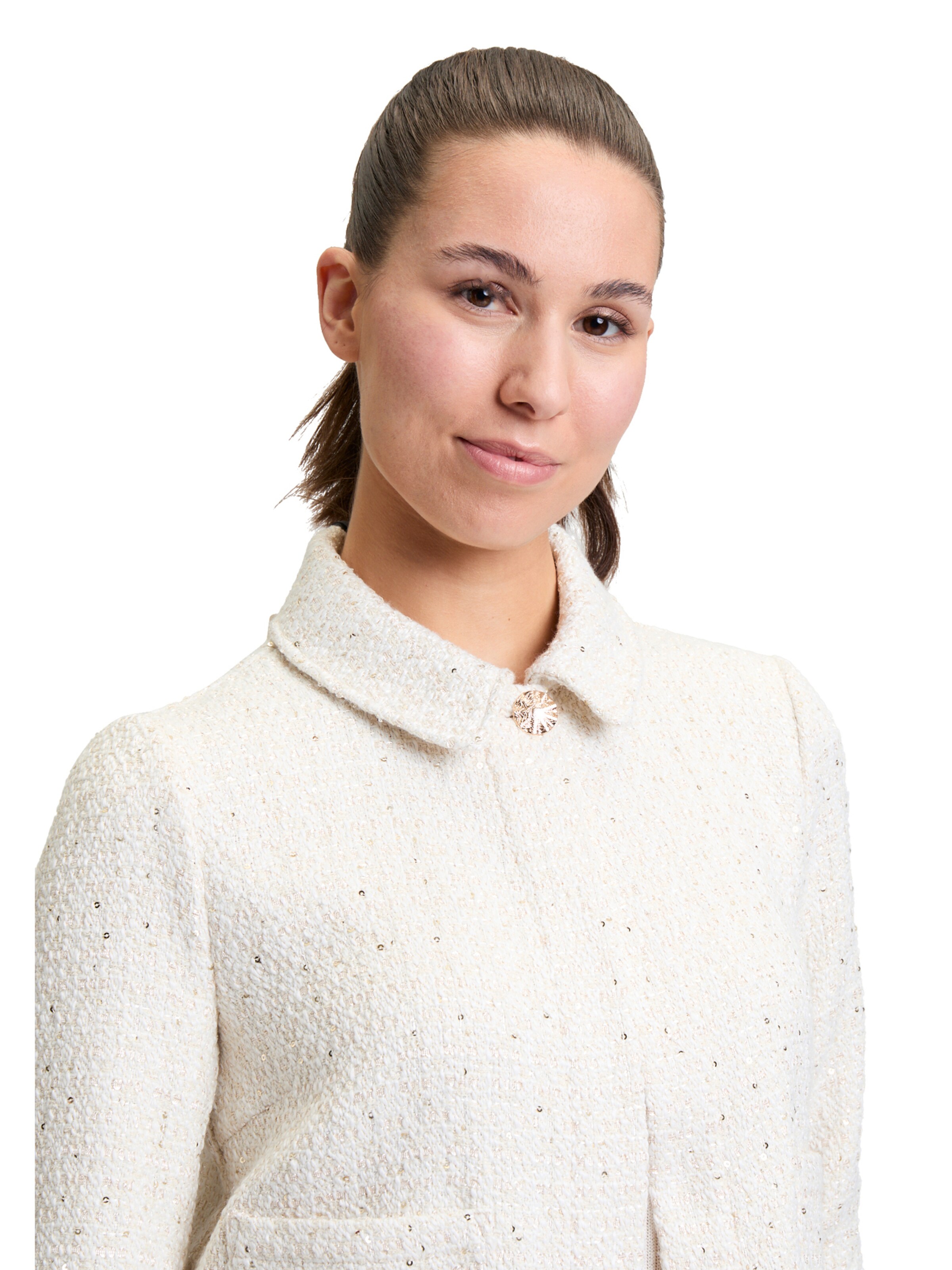 Cartoon Blazer in Beige