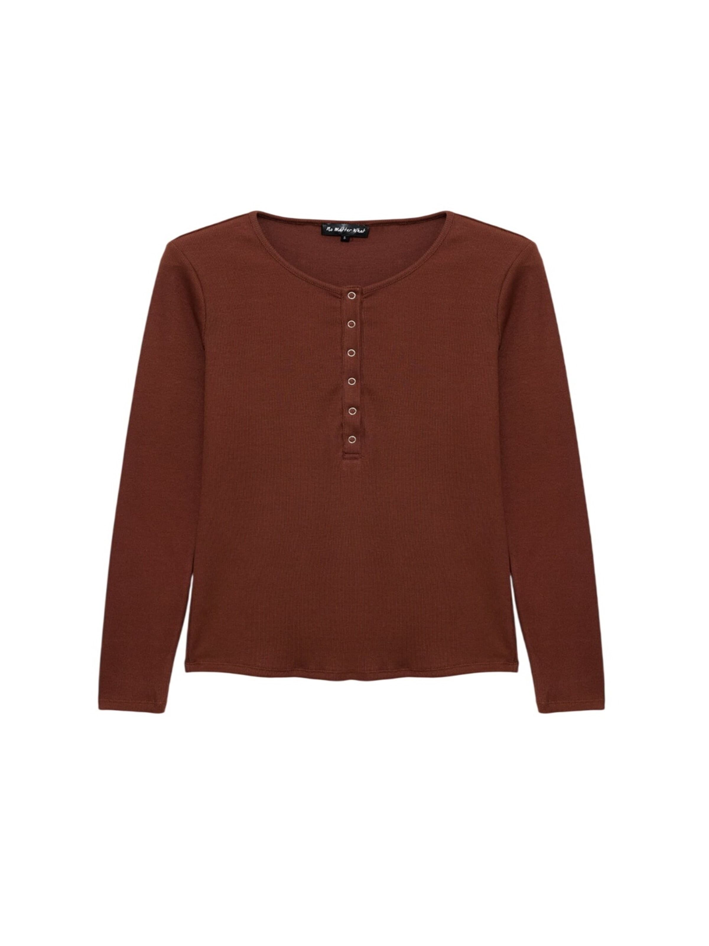 T-shirt No Matter What en marron : devant