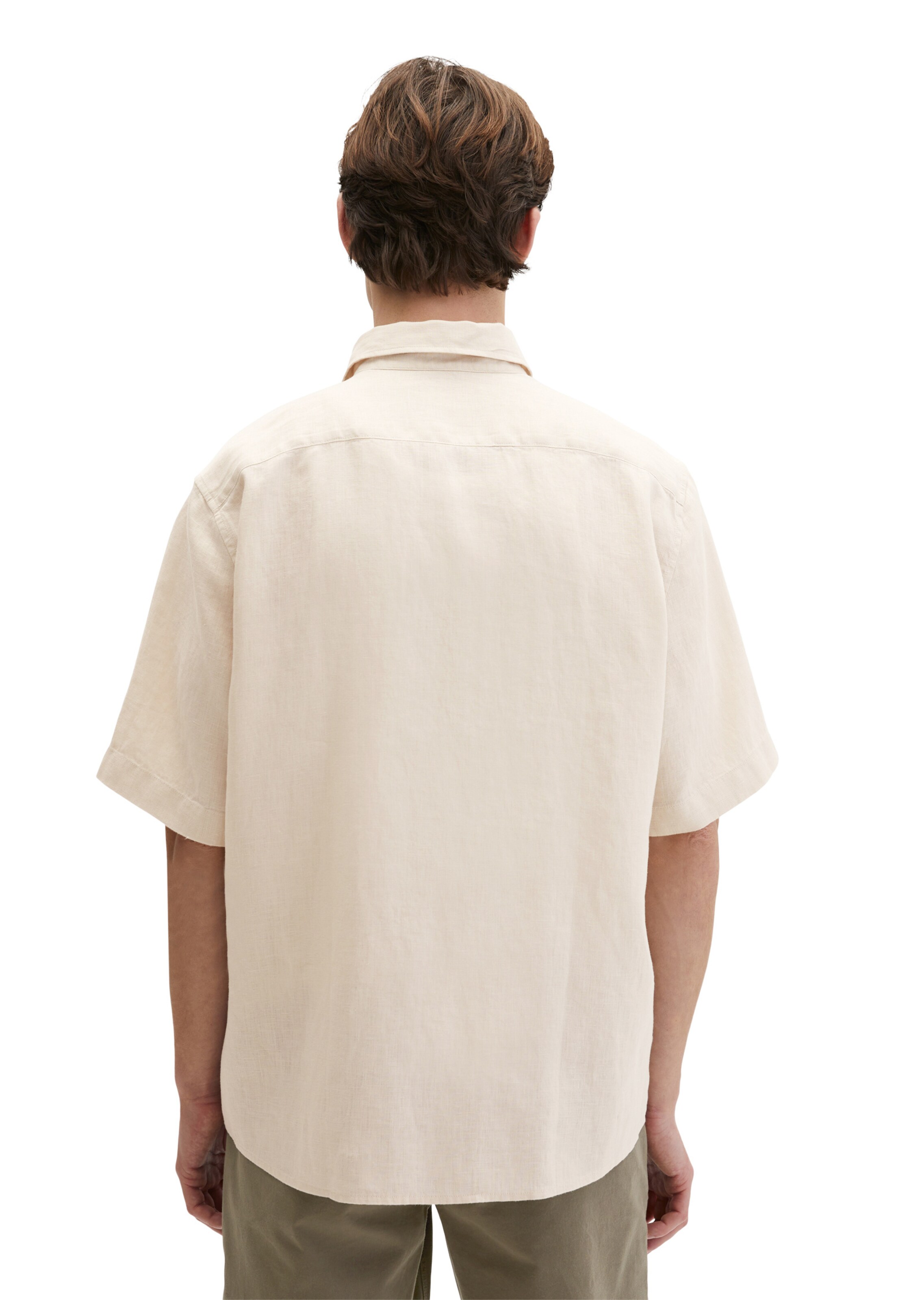 Marc O'Polo Comfort fit Button Up Shirt in Beige