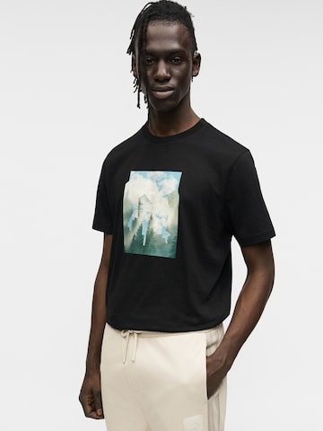 BOSS Koszulka 'Cover' w kolorze czarny