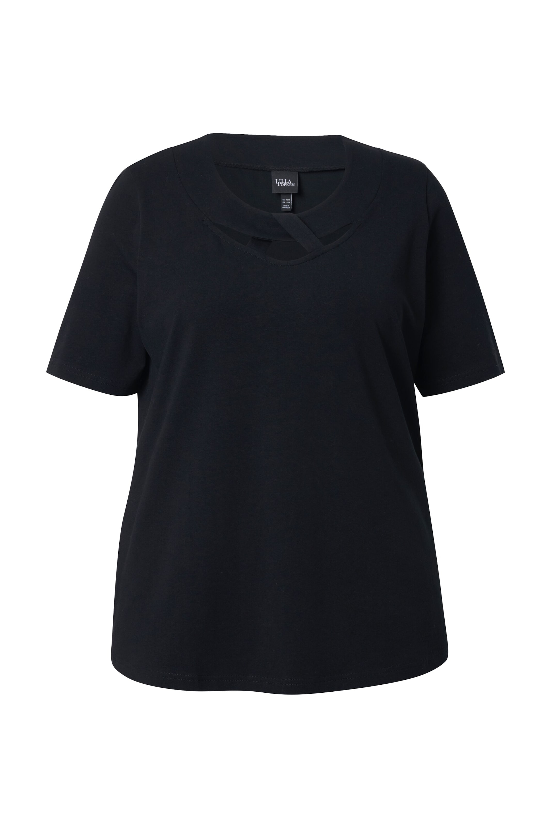 Ulla Popken Shirt in Schwarz: Vorderseite