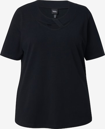 Ulla Popken Shirt in Zwart: voorkant