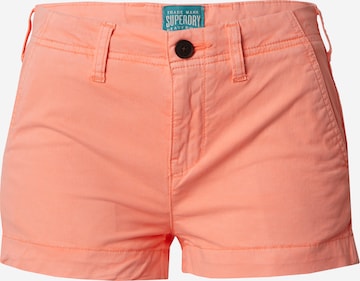 Superdry Chino Pants in Orange: front