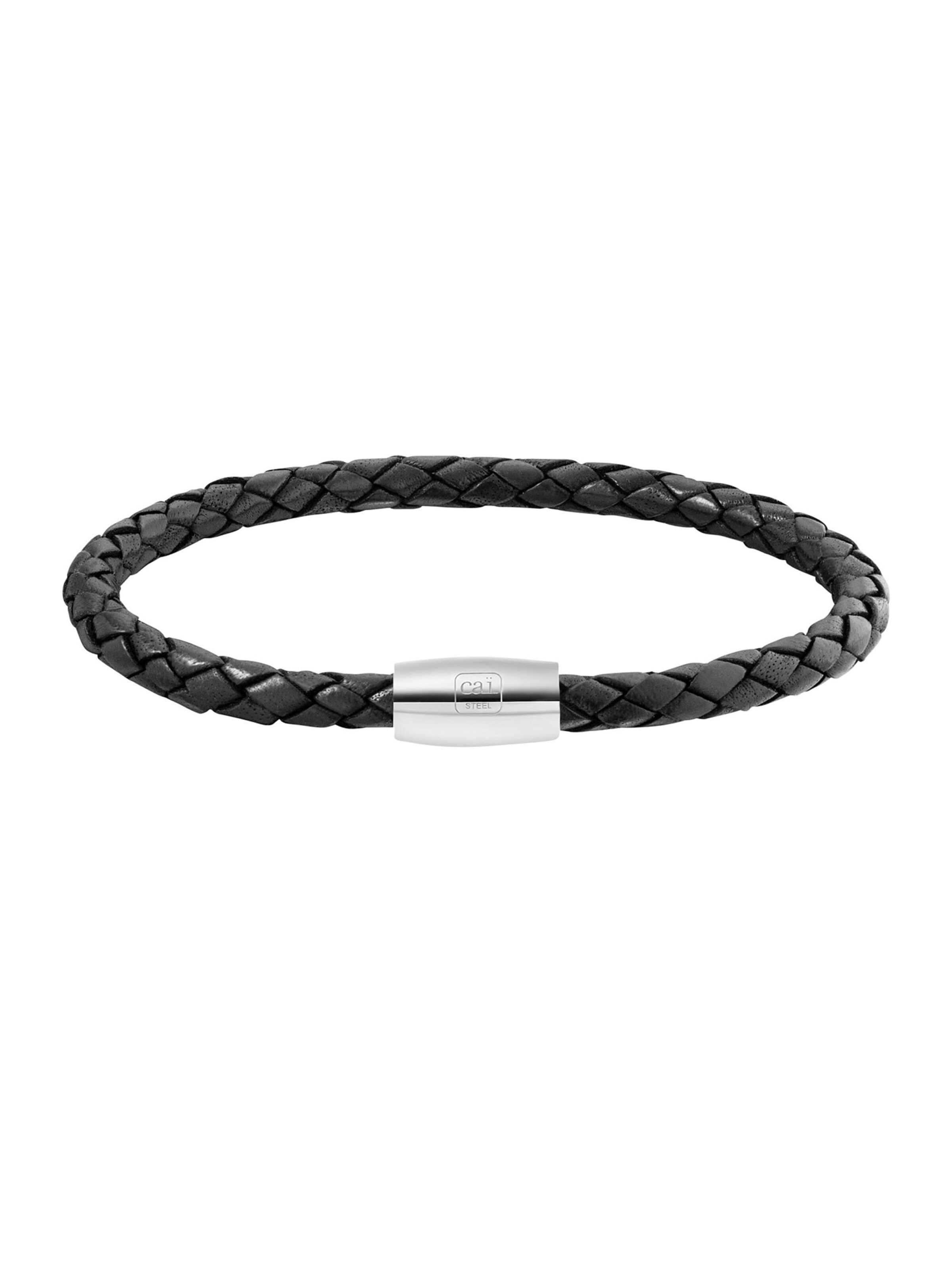 caï Armband in Schwarz: Vorderseite