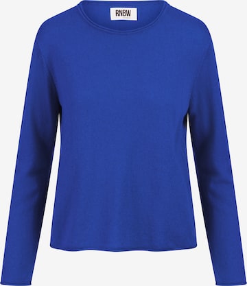 Rainbow Cashmere Sweater in Blue: front