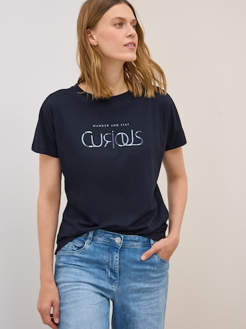 T-shirt CECIL en bleu : devant