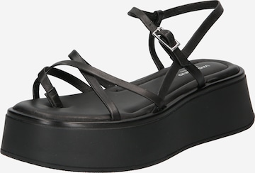 VAGABOND SHOEMAKERS Páskové sandály 'Courtney' – černá: přední strana