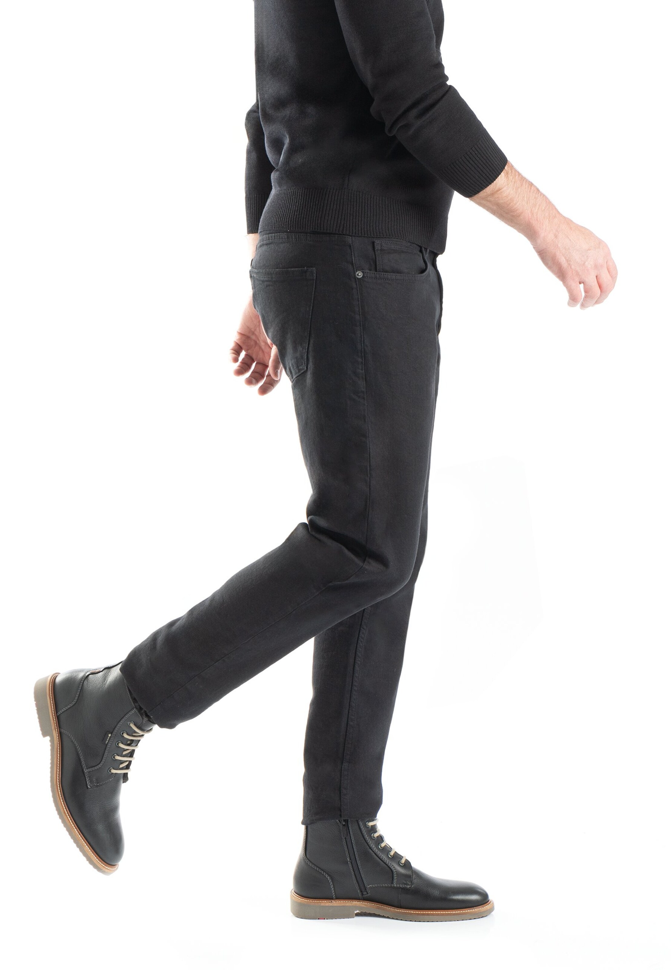 LLOYD Schnürboots 'Varon' in Schwarz: Vorderseite