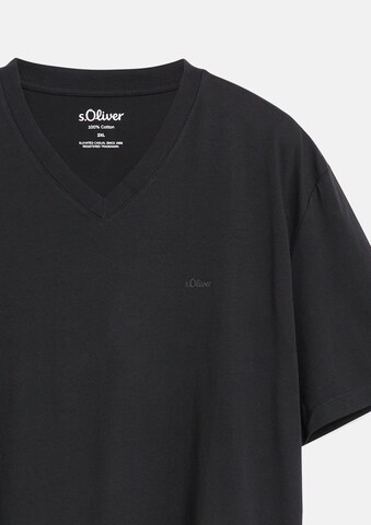 s.Oliver Men Big Sizes Shirt in Black