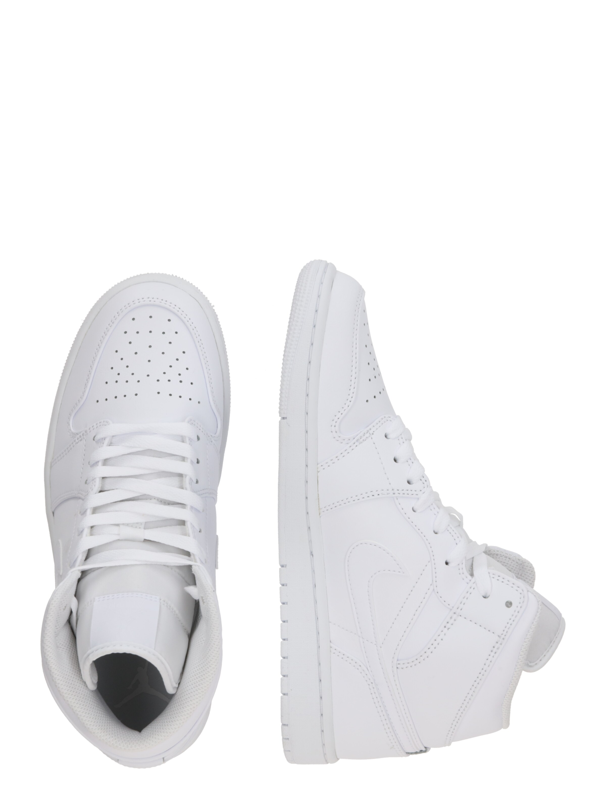 Jordan Korkeavartiset tennarit 'Air Jordan 1 Mid' värissä valkoinen