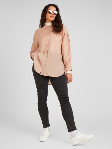 Z-One Blouse 'Ch44iara' in Beige