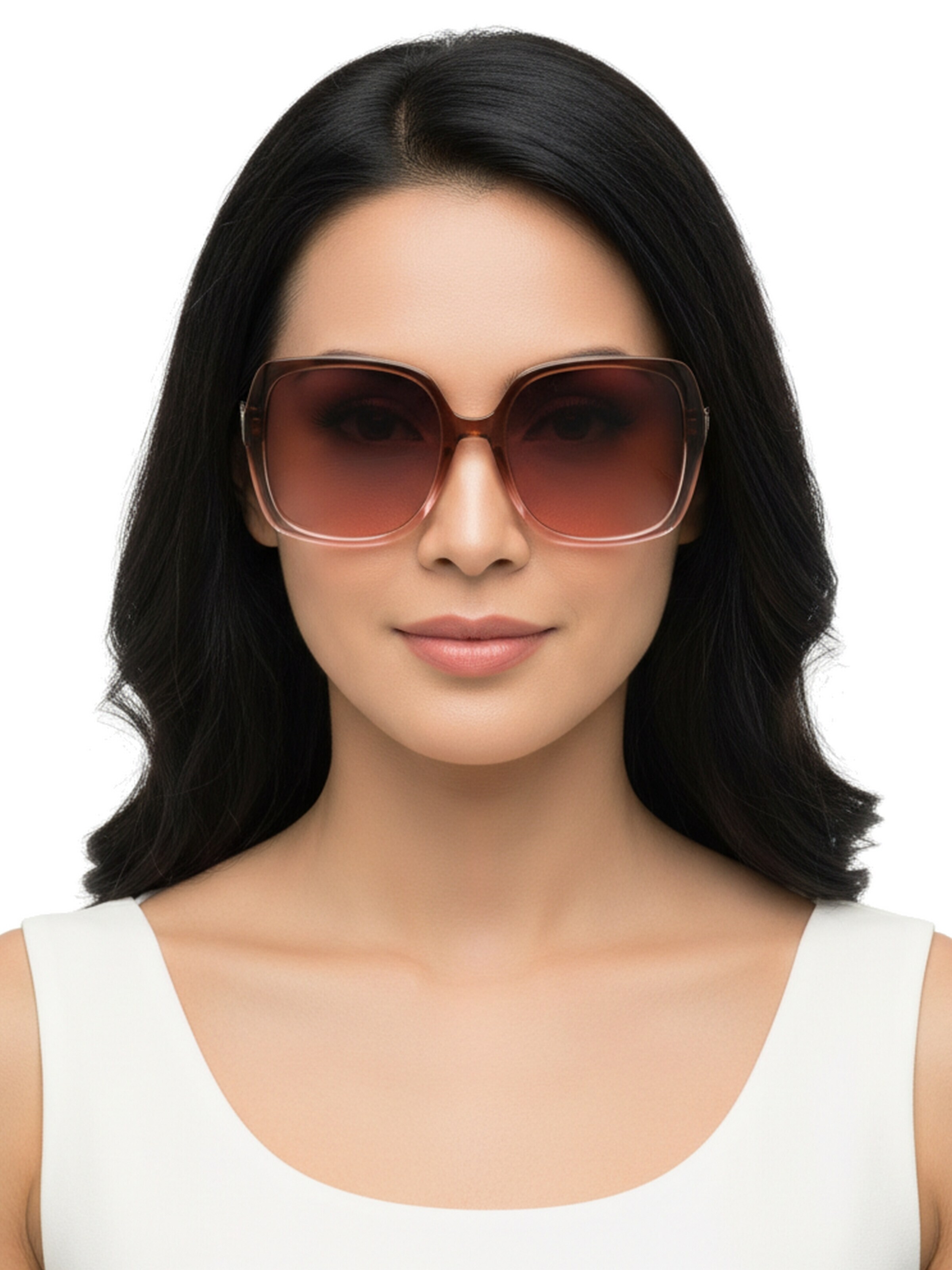GUESS Sonnenbrille in Braun: Vorderseite