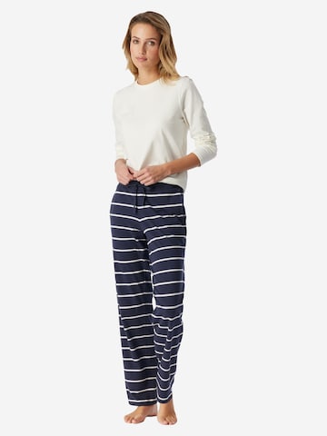 SCHIESSER Pyjamahose 'Mix & Relax' in Blau