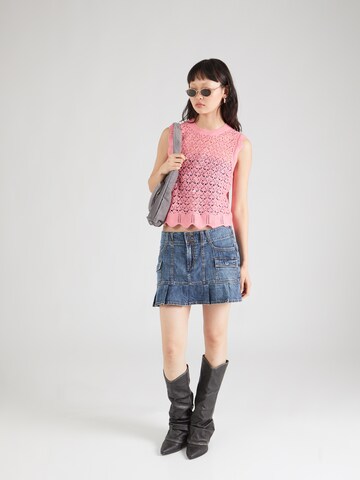 JDY Sweter 'JDYSUN EVELYN' w kolorze czerwony