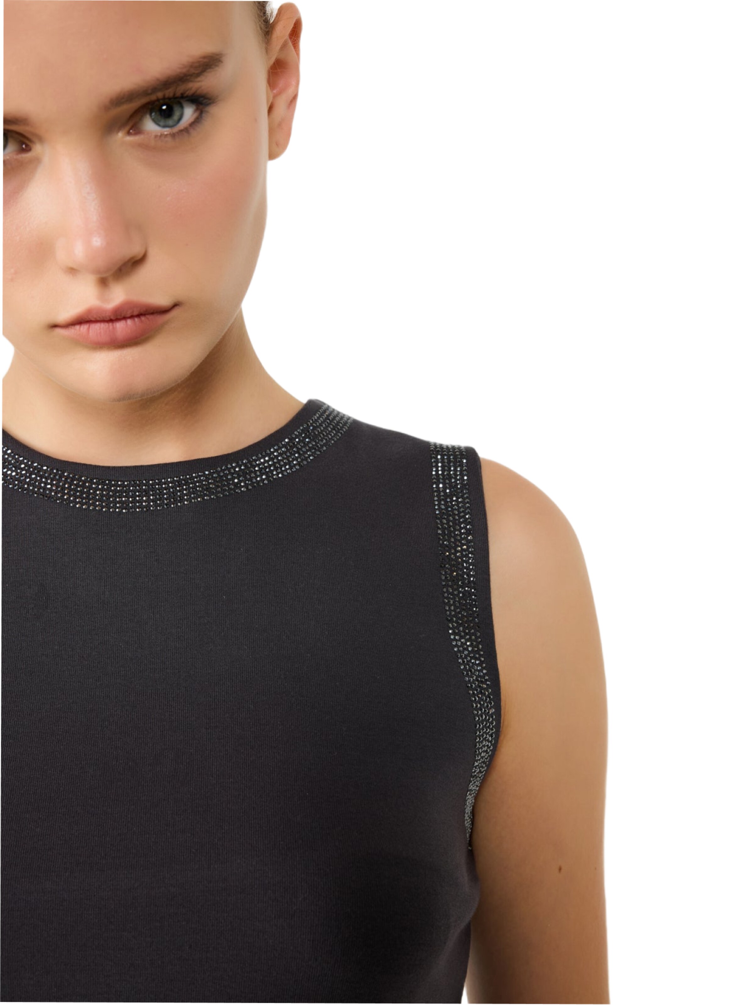 No Matter What Top in Grey