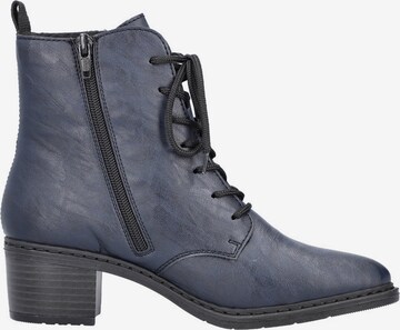 Rieker Lace-Up Ankle Boots in Blue