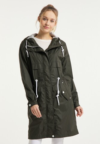 Parka mi-saison DreiMaster Maritim en vert : devant