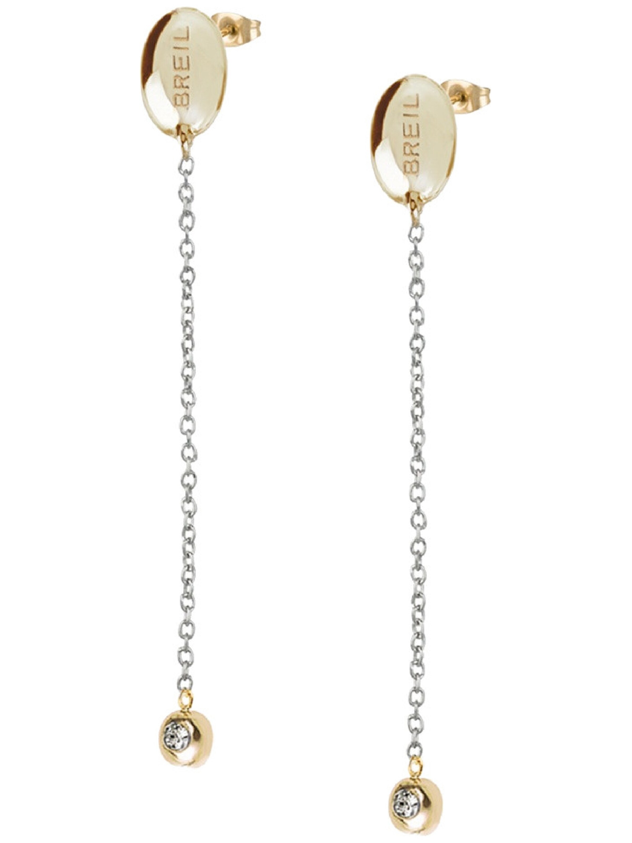 Boucles d'oreilles Breil en or : devant